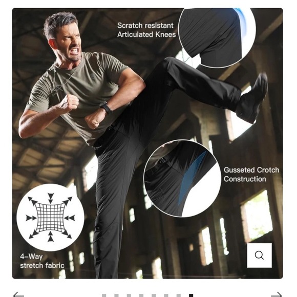 FREE SOLDIER RADIANT Men's Lightweight Quick Dry, Green, Tactical Pants, 30X32 - Picture 8 of 9